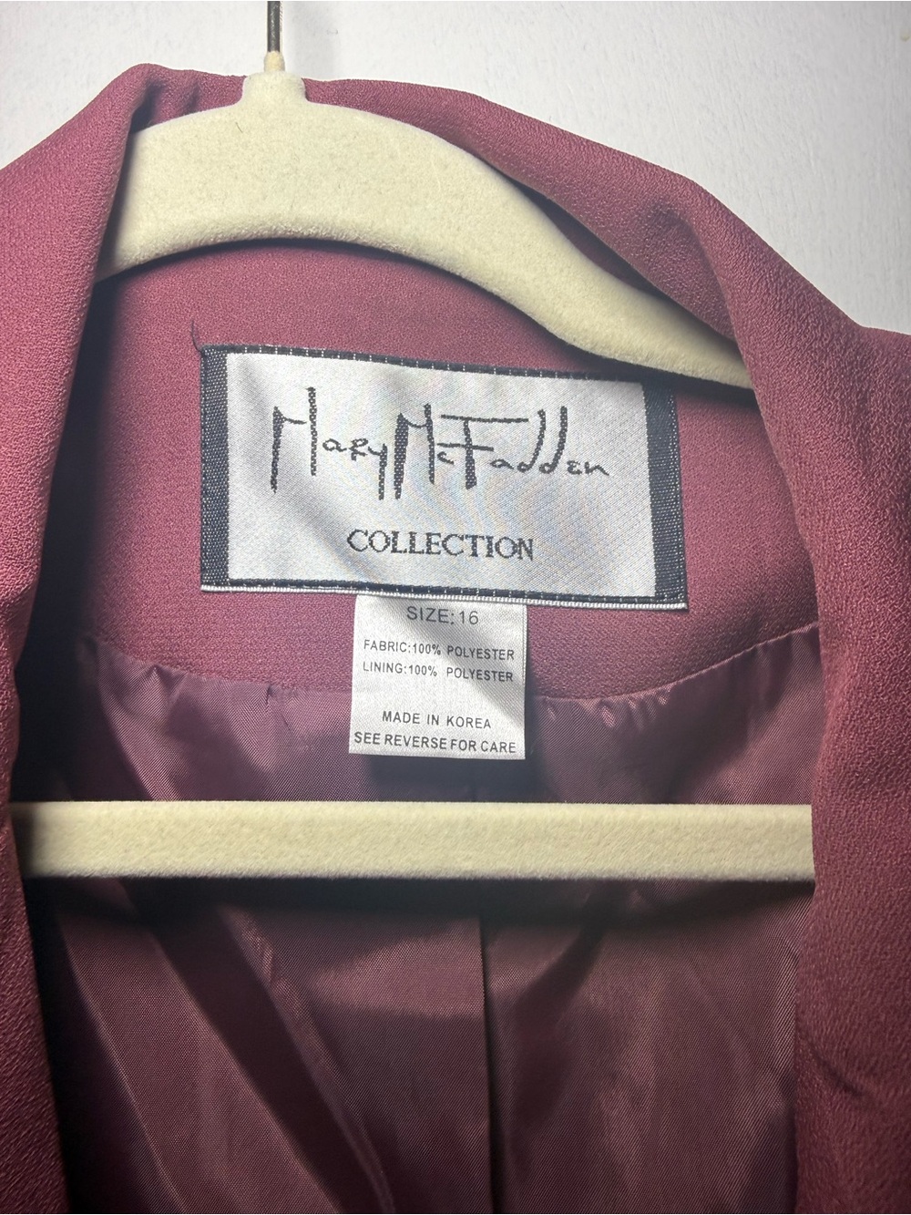 Vintage Mary McFadden Collection Pink Solid Button Front Blazer Jacket Size 16 - Picture 3 of 8